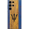 Barbados Flag Dark Wood Galaxy S25 Ultra Skin